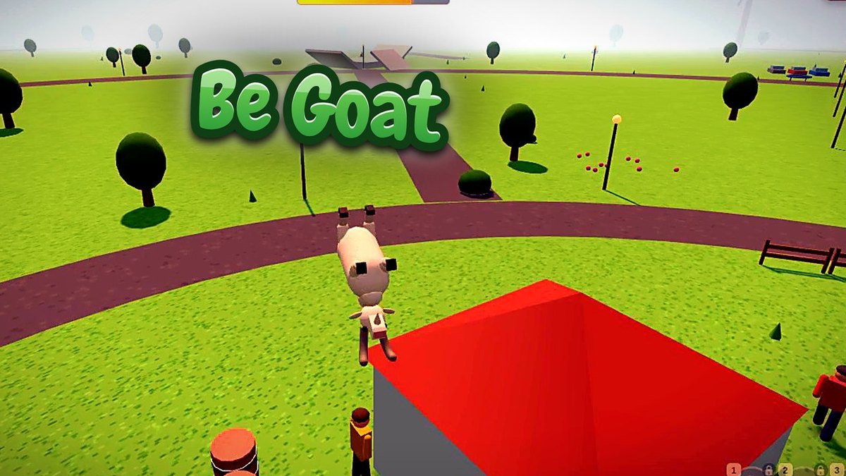 Be Goat official Oppoz cover showing a goat jumping beside a red roof