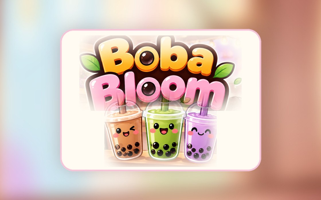 Boba Bloom official cover with three smiling tea cups